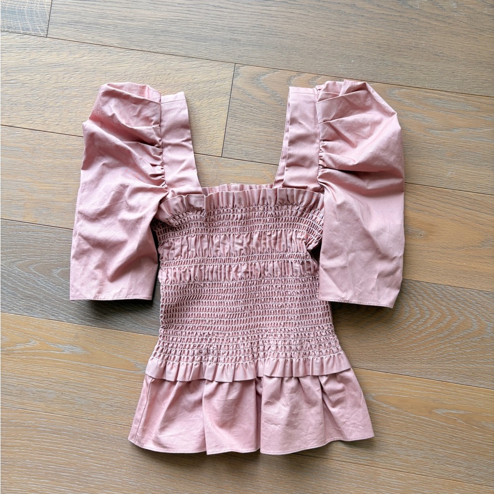 Amanda Uprichard Smocked Top